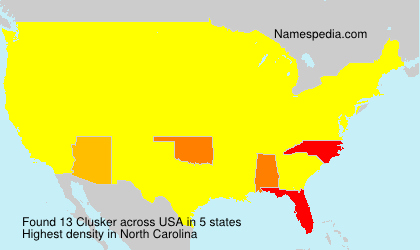 Surname Clusker in USA Surname Clusker in USA