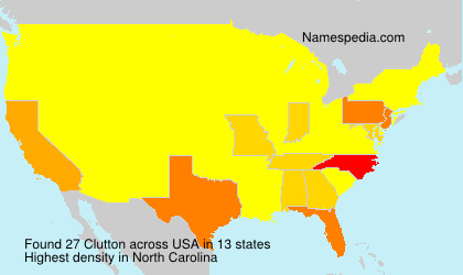 Surname Clutton in USA Surname Clutton in USA