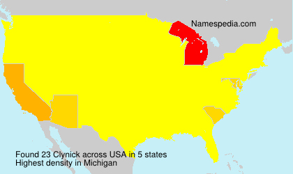 Surname Clynick in USA Surname Clynick in USA