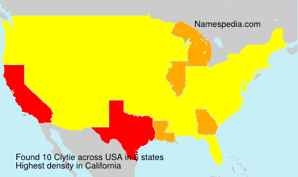 Surname Clytie in USA Surname Clytie in USA