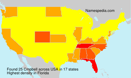 Surname Cmpbell in USA Surname Cmpbell in USA