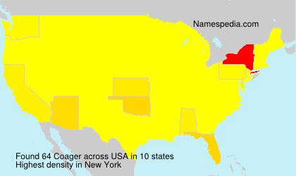 Surname Coager in USA Surname Coager in USA