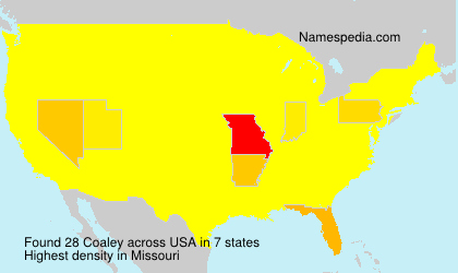 Surname Coaley in USA Surname Coaley in USA