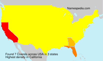 Surname Coanda in USA Surname Coanda in USA