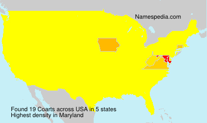Surname Coarts in USA Surname Coarts in USA
