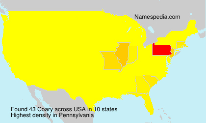 Surname Coary in USA Surname Coary in USA