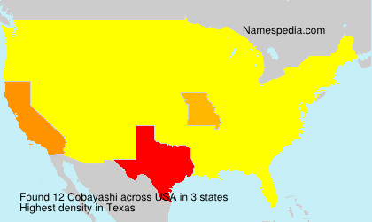 Surname Cobayashi in USA Surname Cobayashi in USA