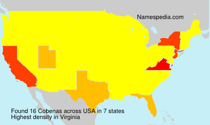 Surname Cobenas in USA Surname Cobenas in USA
