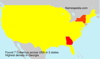 Surname Cobernus in USA Surname Cobernus in USA