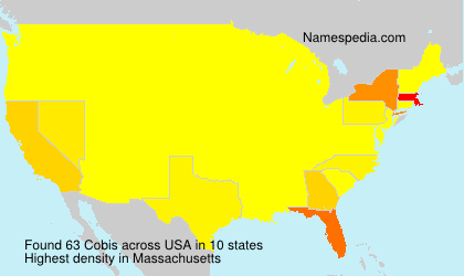 Surname Cobis in USA Surname Cobis in USA
