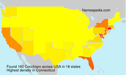Surname Cocchiaro in USA Surname Cocchiaro in USA