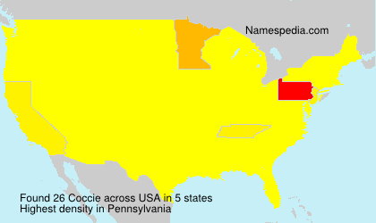 Surname Coccie in USA Surname Coccie in USA