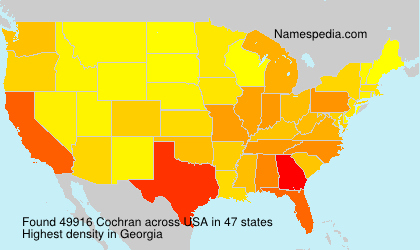 Surname Cochran in USA Surname Cochran in USA
