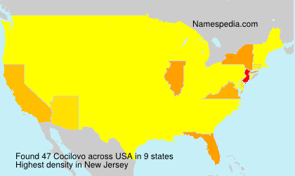 Surname Cocilovo in USA Surname Cocilovo in USA
