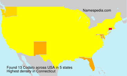 Surname Codato in USA Surname Codato in USA