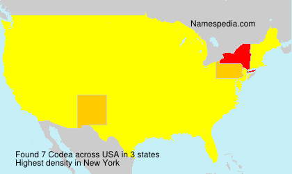 Surname Codea in USA Surname Codea in USA
