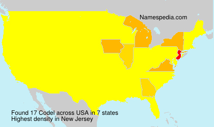 Surname Codel in USA Surname Codel in USA