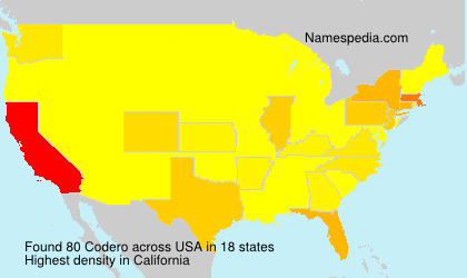 Surname Codero in USA Surname Codero in USA