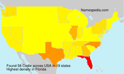 Surname Codie in USA Surname Codie in USA