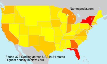 Surname Codling in USA Surname Codling in USA
