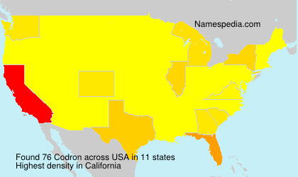 Surname Codron in USA Surname Codron in USA