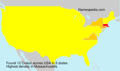 Surname Coduri in USA Surname Coduri in USA