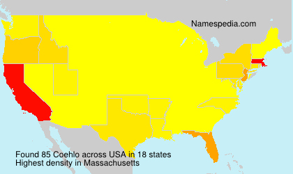 Surname Coehlo in USA Surname Coehlo in USA