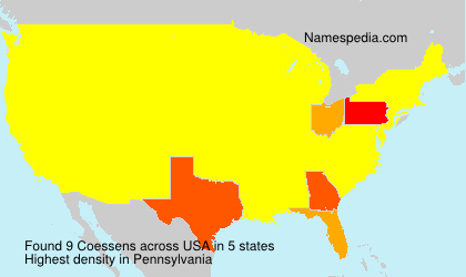 Surname Coessens in USA Surname Coessens in USA