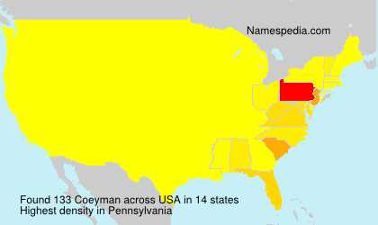 Surname Coeyman in USA Surname Coeyman in USA