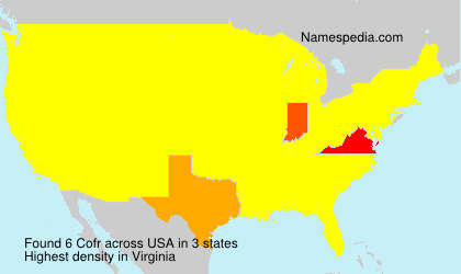 Surname Cofr in USA Surname Cofr in USA