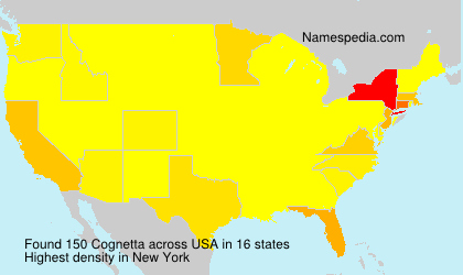 Surname Cognetta in USA Surname Cognetta in USA