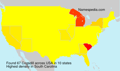 Surname Cogsdill in USA Surname Cogsdill in USA