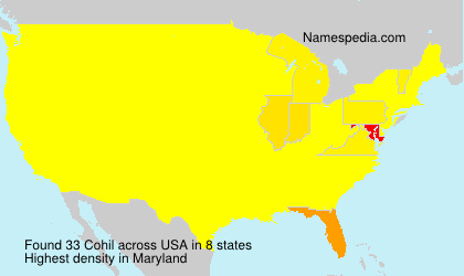 Surname Cohil in USA Surname Cohil in USA