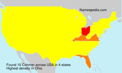 Surname Cohmer in USA Surname Cohmer in USA