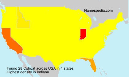 Surname Cohoat in USA Surname Cohoat in USA