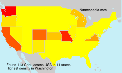 Surname Cohu in USA Surname Cohu in USA