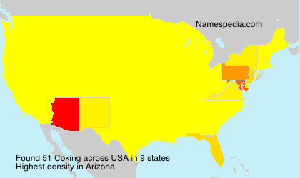 Surname Coking in USA