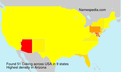 Surname Coking in USA Surname Coking in USA