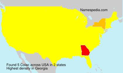 Surname Colac in USA Surname Colac in USA
