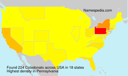 Surname Coladonato in USA Surname Coladonato in USA