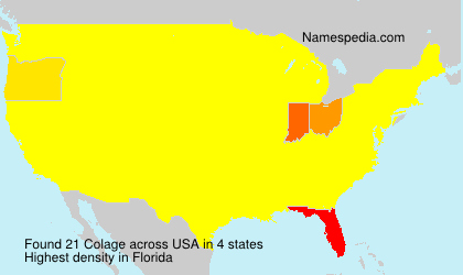 Surname Colage in USA Surname Colage in USA