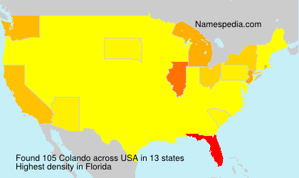 Surname Colando in USA Surname Colando in USA