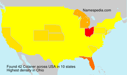 Surname Colaner in USA Surname Colaner in USA
