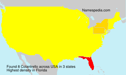 Surname Colantrello in USA Surname Colantrello in USA