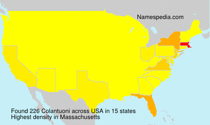 Surname Colantuoni in USA Surname Colantuoni in USA