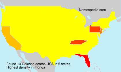 Surname Colasso in USA Surname Colasso in USA