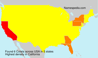Surname Colata in USA Surname Colata in USA