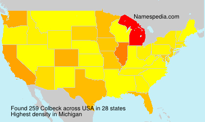 Surname Colbeck in USA Surname Colbeck in USA