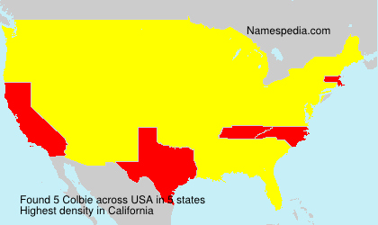 Surname Colbie in USA Surname Colbie in USA
