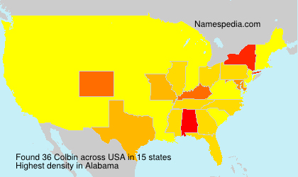 Surname Colbin in USA Surname Colbin in USA